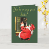 Carte Naughty or Nice Lists Christmas Fun Vector Ar (Fleur jaune)