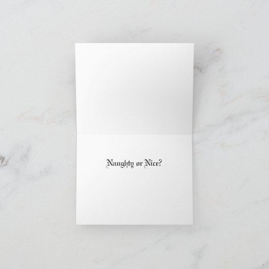 Carte Naughty ou Nice (Intérieur)