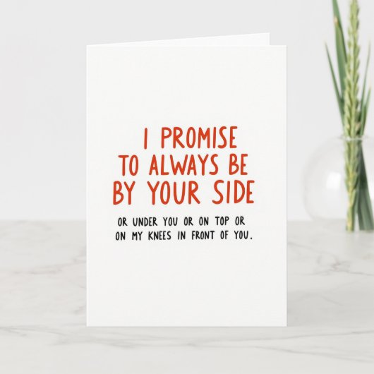 Carte Naughty Promise Love Card (Devant)