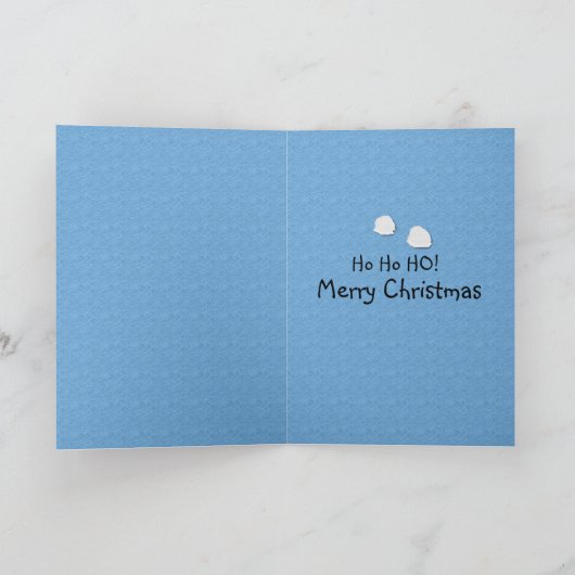 Carte Naughty Snowman (Intérieur)