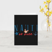Carte Nauti Or Nice Funny Nautical Christmas (Fleur jaune)