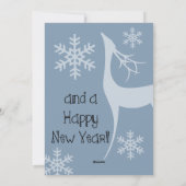 Carte Nautical Blue Merry Christmas Photo Holiday (Dos)