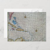 Carte Nautique Ancienne des Caraïbes (Devant / Derrière)