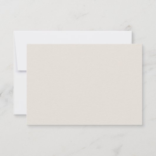 Carte Nautique Coastal Ecru Shell Mariage officiel Répon (Dos)