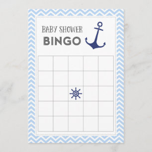 Carte nautique de bingo-test de baby shower