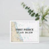 Carte Nautique Fort Pierce FL Latitude Longitude (Debout devant)