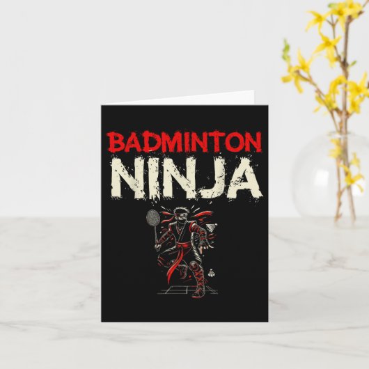 Carte Navette Badminton Ninja (Fleur jaune)