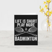 Carte Navette Badminton Player 8 (Fleur jaune)