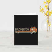 Carte Navette de sport de balle Sport Rétro Badminton Pa (Fleur jaune)