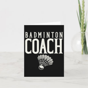 Carte Navette du joueur Badminton entraîneur Badminton