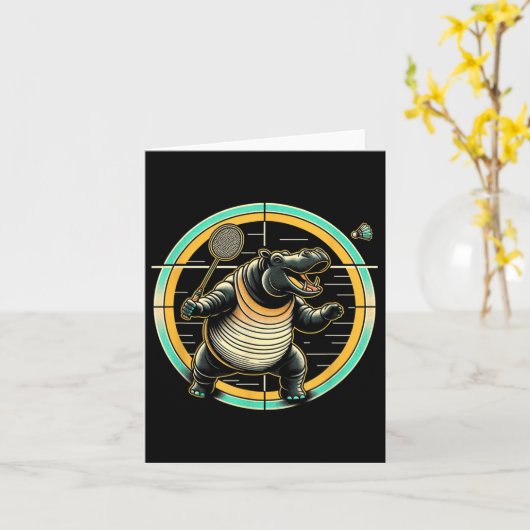 Carte Navette Hippo Badminton (Fleur jaune)