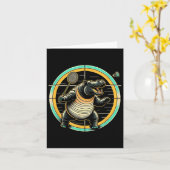 Carte Navette Hippopotame Badminton  (Fleur jaune)