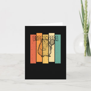 Carte Navette Retro Capybara - Badminton Badminb Vintage
