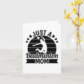 Carte Navette - Team Racket Just A Badminto (Fleur jaune)