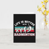 Carte Navettes Badminton (Fleur jaune)