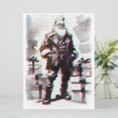 Carte Navidad Punk (Santa pared). (Debout devant)