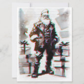 Carte Navidad Punk (Santa pared). (Devant)