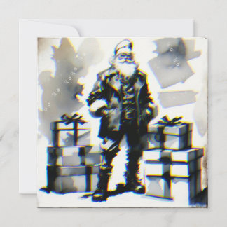 Carte Navidad Punk (Santa postal).