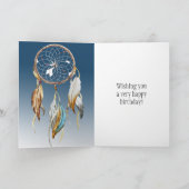 Carte Navire Blue Ombre Dream attrapeur Anniversaire (Intérieur)