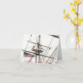 Carte Navire sans voile (Fleur jaune)