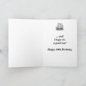 Carte Navire vintage Funny 60e anniversaire pour lui (Intérieur)