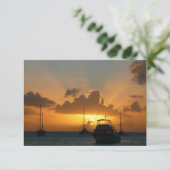 Carte Navires et Sunset Tropical Seascape (Debout devant)