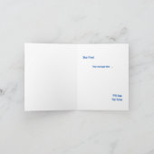 Carte Navy + Blue Faux Glitter Wedding Party Proposal (Intérieur)