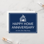 Carte Navy Blue Real Estate Business Custom Marketing (Devant/Arrière en situation)