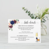 Carte Navy Flowers Bubble et Bourbon boîtier (Debout devant)