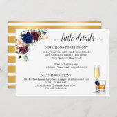 Carte Navy Flowers Bubble et Bourbon boîtier (Devant / Derrière)