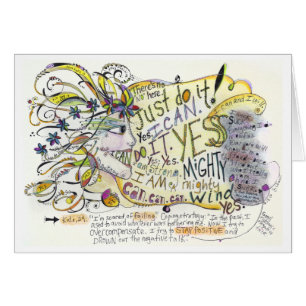 Carte "n'ayez aucune crainte" par Julie Elman