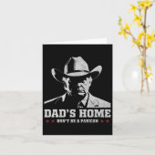 Carte N'ayez Pas Panique Trump Cowboy Papa Fête Des Père (Fleur jaune)