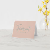 Carte « N'ayez pas peur. » Esaïe 41:10 (Fleur jaune)