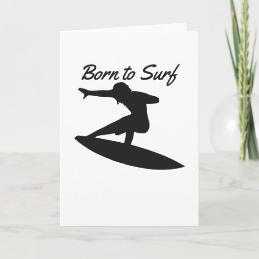 Carte Né au Surf (Devant)