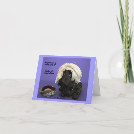 Carte Né avec elle (Devant)
