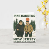 Carte Ne Barrens New Jersey Graphic Design (Fleur jaune)