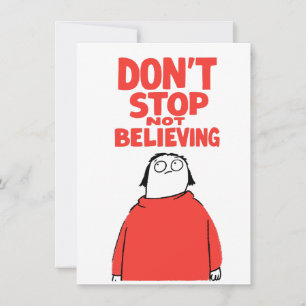 Carte Ne cessez pas de ne pas croire - Encouragement mal