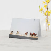 Carte Ne comptez pas les poussins (Fleur jaune)
