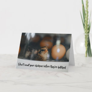 Carte Ne comptez pas vos poulets avant qu'ils ne soient 