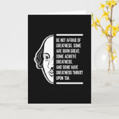 Carte Ne Craignez Pas La Grandeur Citation De Shakespear (Fleur jaune)