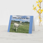 Carte NE CROYEZ PAS QUE VOUS CÉLÉBREZ "16ème" ANNIVERSAI (Fleur jaune)