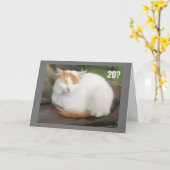 Carte NE CROYEZ PAS QUE VOUS CÉLÉBREZ "20ème" ANNIVERSAI (Fleur jaune)