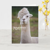 Carte NE CROYEZ PAS QUE VOUS CÉLÉBREZ "70ème" ANNIVERSAI (Fleur jaune)