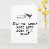 Carte Né dans une grange ? (Fleur jaune)