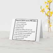 Carte Ne demandez pas de doctorat (Fleur jaune)