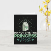 Carte Ne donnez pas de lait à cette princesse - Lactose  (Fleur jaune)