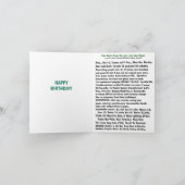 Carte Né en 1951 Anniversaire faits amusants (Intérieur)