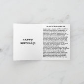 Carte Né en 1954 Anniversaire faits amusants (Intérieur)