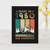 Carte Né En 1960 Anniversaire (Fleur jaune)