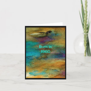 Carte Né en 1960 Anniversaire Fun Facts